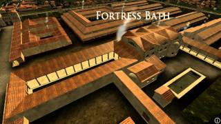 Animation of ancient Roman Fort in Caerleon Wales [upl. by Labannah]