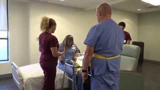 Physical Therapy Transfer Training  How To Transfer From Wheelchair To Bed [upl. by Light374]