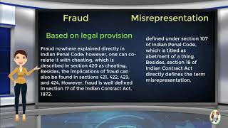 What is Difference Between Fraud amp Misrepresentation [upl. by Marnie]