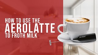 How To Use the AeroLatte To Froth Milk [upl. by Fidelio]