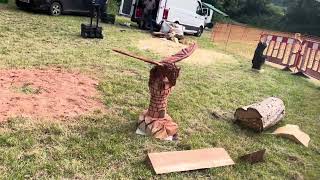 A fabulous range of wooden sculpture at Caerleon festival 2024 [upl. by Combe634]