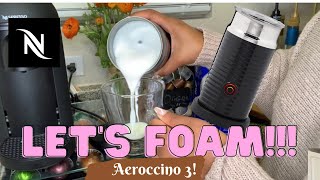 How To Foam Milk With Aeroccino 3 Make Coffee With Foam Tips amp Tricks  Easy Foamed Latte Recipe [upl. by Suckram]