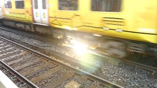 Merseyrail 507 009 making arcs at Birkdale station [upl. by Weiner]