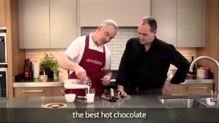 How to make a hot chocolate using an aerolatte milk frother [upl. by Aisor]